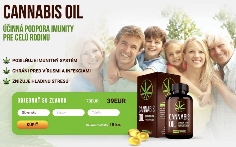 Cannabis Oil Slovensko – recenzie a skúsenosti, cena, kde kúpiť, leták, zloženie, dávkovanie, spôsob použitia, v lekárni, oficiálna stránka výrobcu