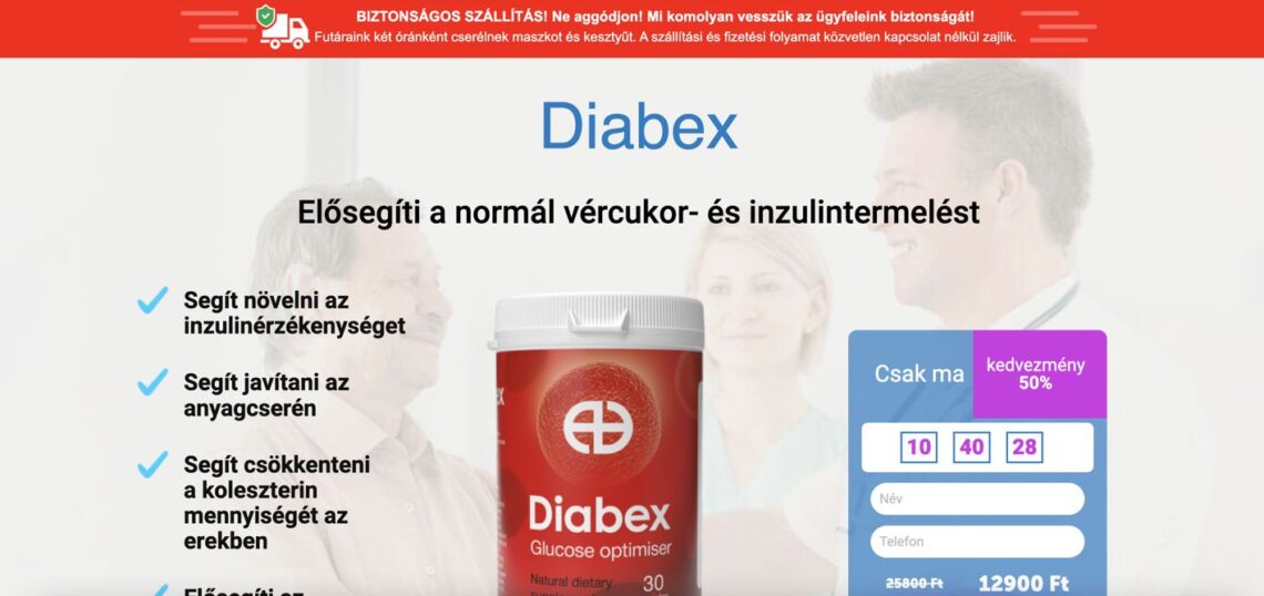 Diabex – vélemény, ára, szedése, összetevők, gyógyszertár, átverés?