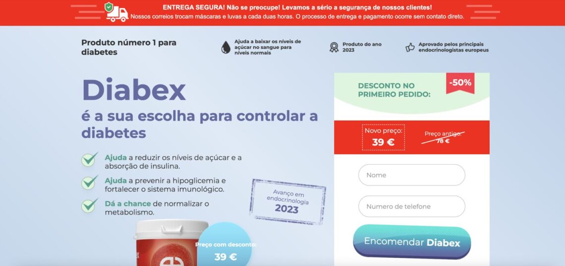 Diabex – Site Oficial em Portugal, Preço e Onde Comprar, Farmácia, Modo de Usar, Dosagem, Contra-indicações e Efeitos Colaterais, Ingredientes
