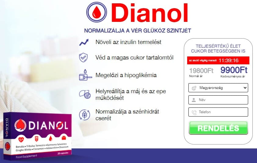 Dianol – vélemény, ára, szedése, összetevők, gyógyszertár, átverés?
