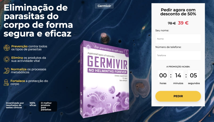 Germivir – Site Oficial em Portugal, Preço e Onde Comprar, Farmácia, Modo de Usar, Dosagem, Contra-indicações e Efeitos Colaterais, Ingredientes