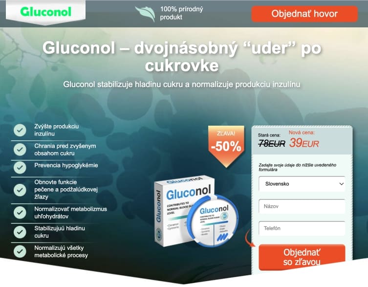 Gluconol Slovensko – recenzie a skúsenosti, cena, kde kúpiť, leták, zloženie, dávkovanie, spôsob použitia, v lekárni, oficiálna stránka výrobcu