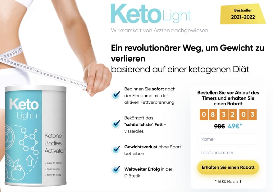 Keto Light + Test – Erfahrungen & Bewertungen, Nebenwirkungen, Preis, Kaufen