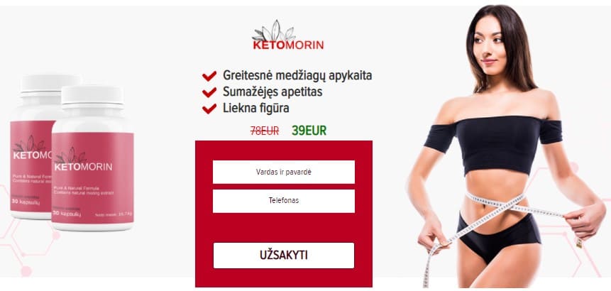 Ketomorin Lietuva – kaina, kur pirkti, vaistinės, nuomonės ir atsiliepimai, kaip naudoti, gamintojo oficiali svetainė