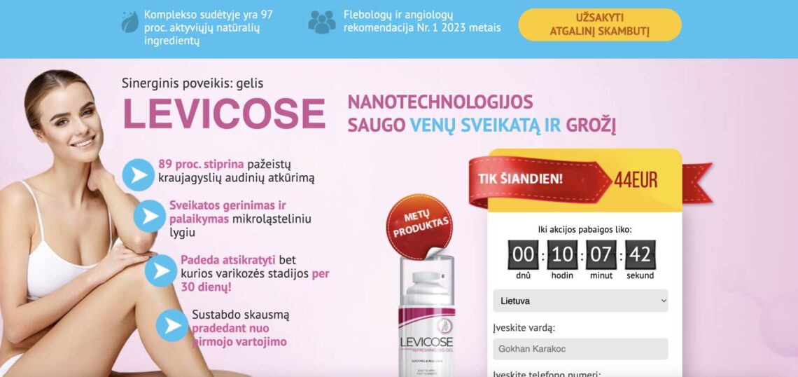 Levicose Lietuva – kaina, kur pirkti, vaistinės, nuomonės ir atsiliepimai, kaip naudoti, gamintojo oficiali svetainė