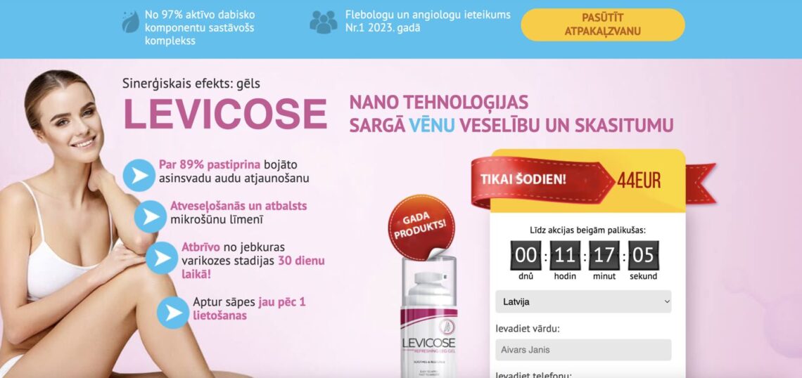Levicose Latvija – atsauksmes, kur nopirkt, cena, aptiekās, sastāvs, lietošanas instrukcija, oficiālā ražotāja mājas lapa