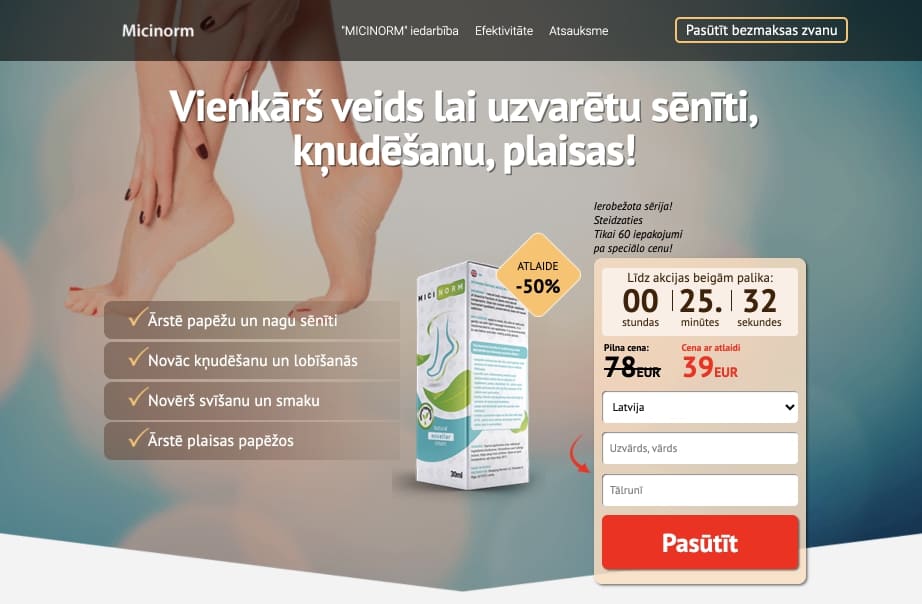 Micinorm Latvija – atsauksmes, kur nopirkt, cena, aptiekās, sastāvs, lietošanas instrukcija, oficiālā ražotāja mājas lapa