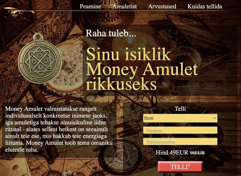 Money Amulet Eesti – hind ja kust osta, ametlik veebisait, kommentaare ja ülevaated, farmaatsia, mis see on, struktuur ja koostis, infoleht ja annus, vastunäidustused ja kõrvaltoimed