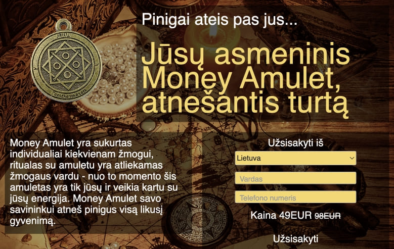 Money Amulet Lietuva – kaina, kur pirkti, vaistinės, nuomonės ir atsiliepimai, kaip naudoti, gamintojo oficiali svetainė