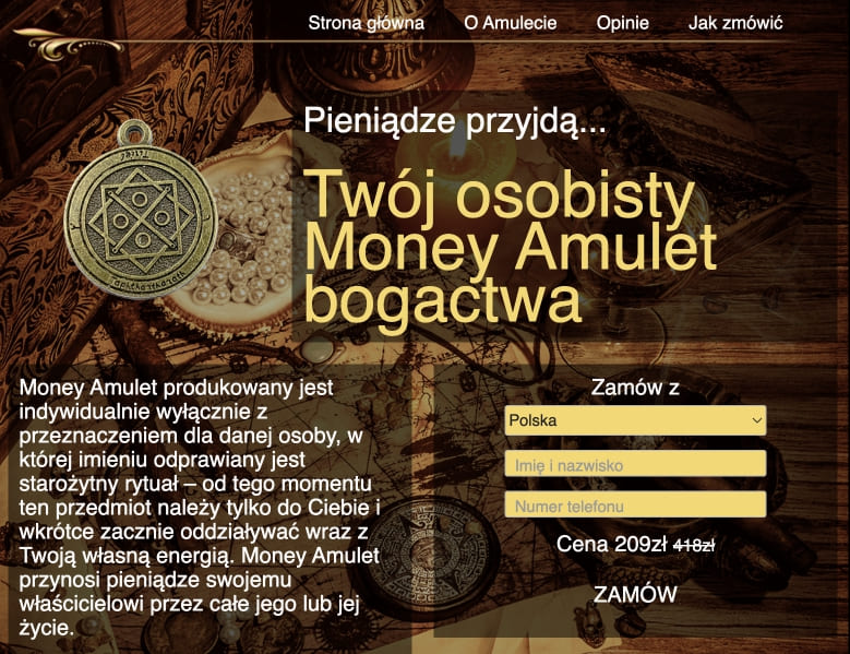 Money Amulet – opinie, cena, gdzie kupić? Allegro, Ceneo? Skład, sklep