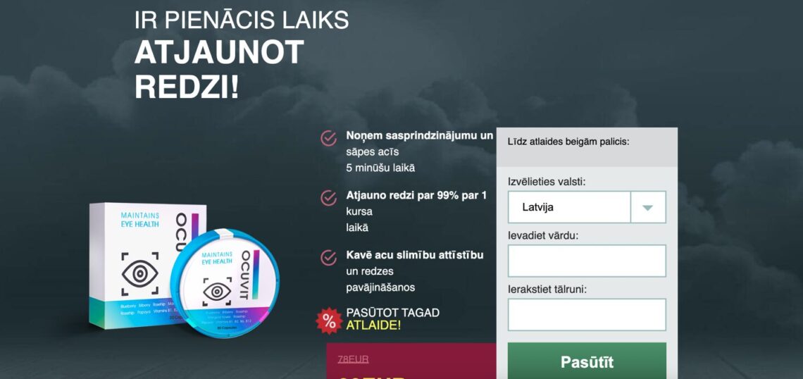 Ocuvit Latvija – atsauksmes, kur nopirkt, cena, aptiekās, sastāvs, lietošanas instrukcija, oficiālā ražotāja mājas lapa
