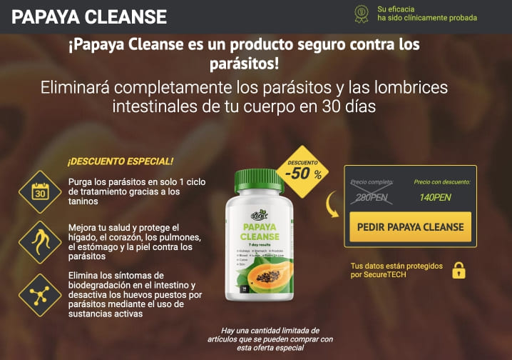 Papaya Cleanse – Página Oficial Perú, Para que sirve, Precio, Opiniones, Comentarios, Ingredientes (que contiene), Como se toma, Donde comprar.¿Está disponible en la farmacia Guadalajara? Mercado Libre?