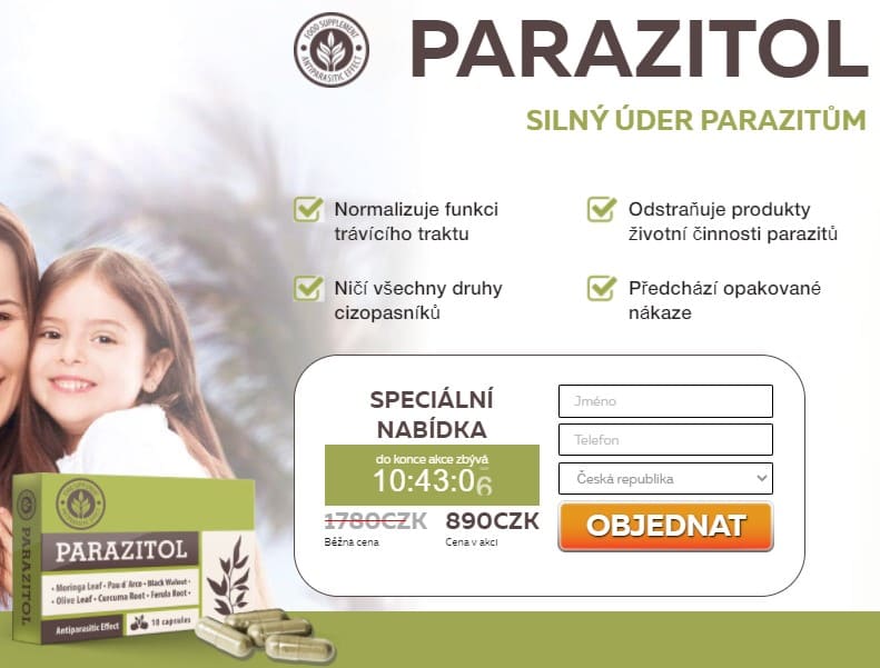 Parazitol – cena, kde koupit, nazory, co je to, kontraindikace, jak to použít