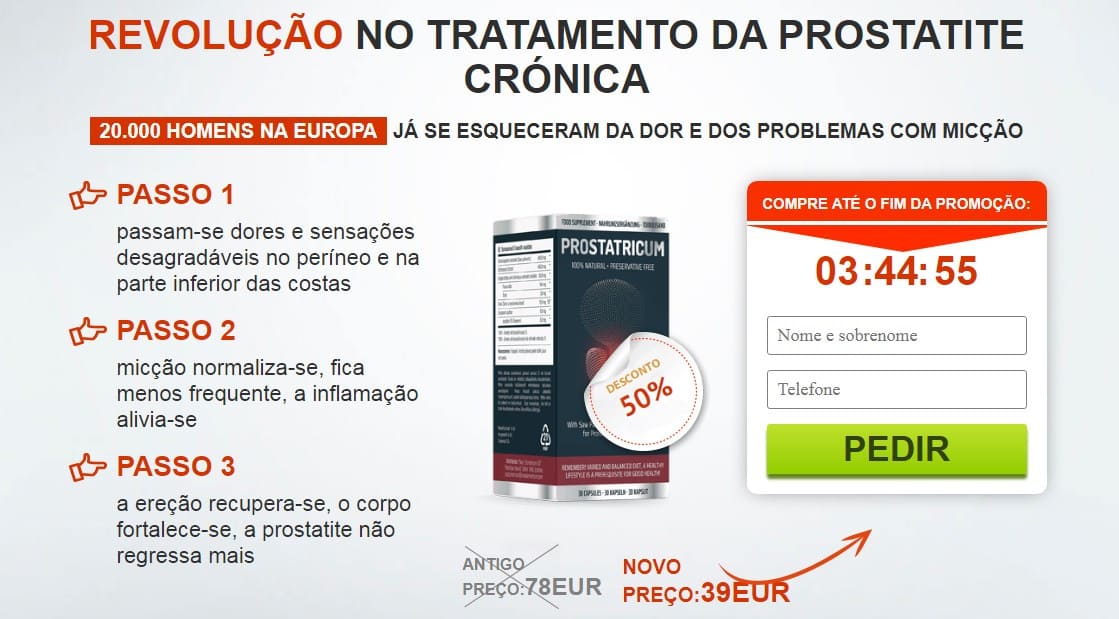 Prostatricum – Site Oficial em Portugal, Preço e Onde Comprar, Farmácia, Modo de Usar, Dosagem, Contra-indicações e Efeitos Colaterais, Ingredientes