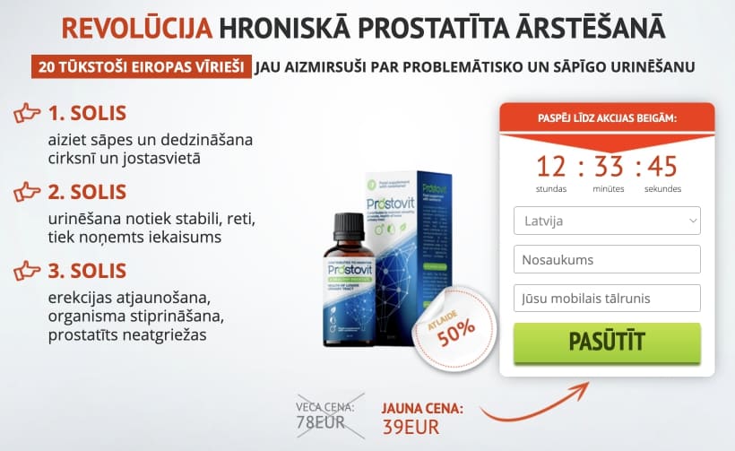 Prostovit Latvija – atsauksmes, kur nopirkt, cena, aptiekās, sastāvs, lietošanas instrukcija, oficiālā ražotāja mājas lapa