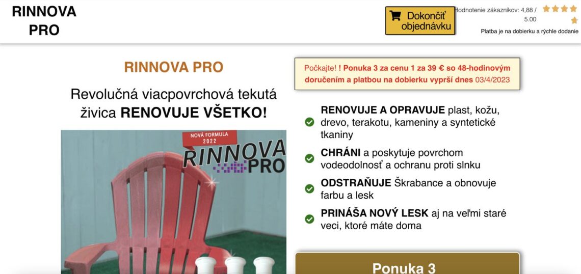 Rinnova Pro Slovensko – recenzie a skúsenosti, cena, kde kúpiť, leták, zloženie, dávkovanie, spôsob použitia, v lekárni, oficiálna stránka výrobcu