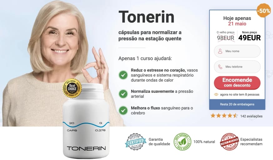 Tonerin – Site Oficial em Portugal, Preço e Onde Comprar, Farmácia, Modo de Usar, Dosagem, Contra-indicações e Efeitos Colaterais, Ingredientes