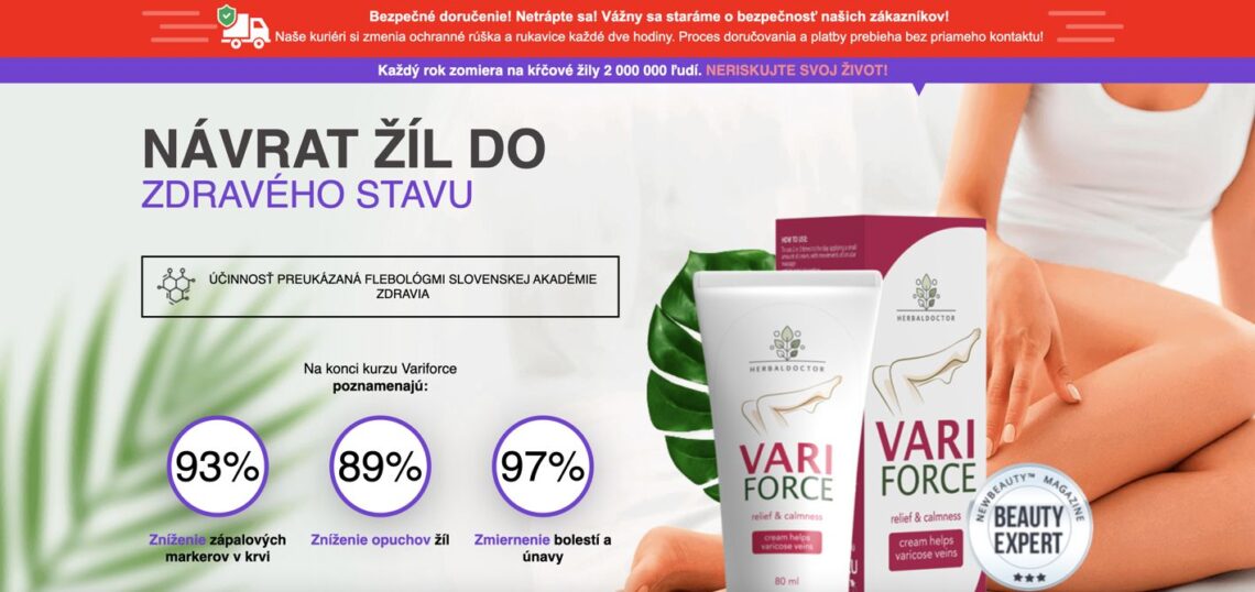 Variforce Slovensko – recenzie a skúsenosti, cena, kde kúpiť, leták, zloženie, dávkovanie, spôsob použitia, v lekárni, oficiálna stránka výrobcu