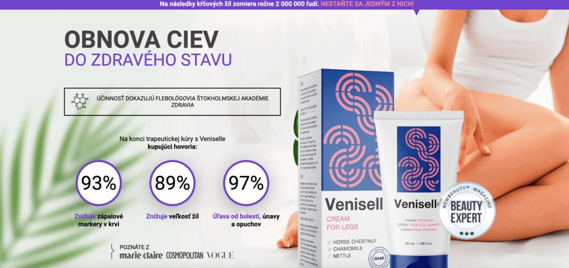 Veniselle Slovensko – recenzie a skúsenosti, cena, kde kúpiť, leták, zloženie, dávkovanie, spôsob použitia, v lekárni, oficiálna stránka výrobcu